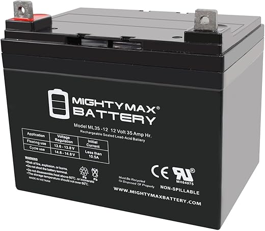 Mighty Max Battery 12V 35AH SLA Battery for Goal Zero YETI 400 Solar Generator