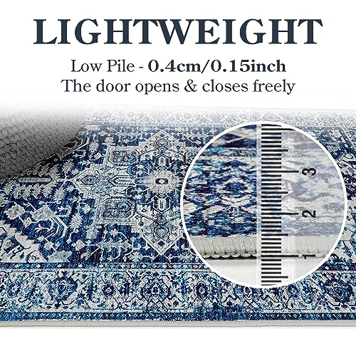 Lahome Boho Washble Hallway Runner Rug - 2X6 Runner Rug Non-Slip Carpet Runner Throw Stain Resistant Non Skid Kitchen Rug Runner Laundry Room Rug thumb #2