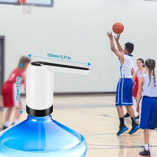 Miniatura 2 de MJIYA Dispensador de agua de 5 galones, bomba universal para botella de agua, dispensador automático de jarra de agua con interruptor y USB, para