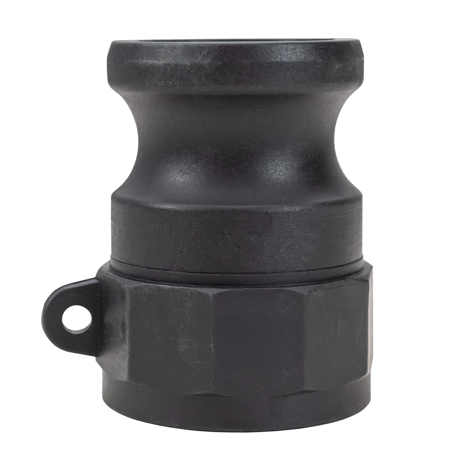 Camlock Type A 1 Inch Male Adaptor x BSP Female Thread - PP Cam and Groove Coupling for Water Irrigation IBC Pump Tank Fluid Transfer - Chemical Resistant Polypropylene Quick Connect Fitting