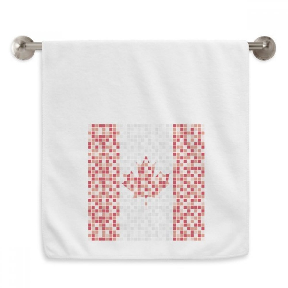 Serviettes moelleuses Canada motif feuille d'érable essuie-mains blanc 13x29 pouces