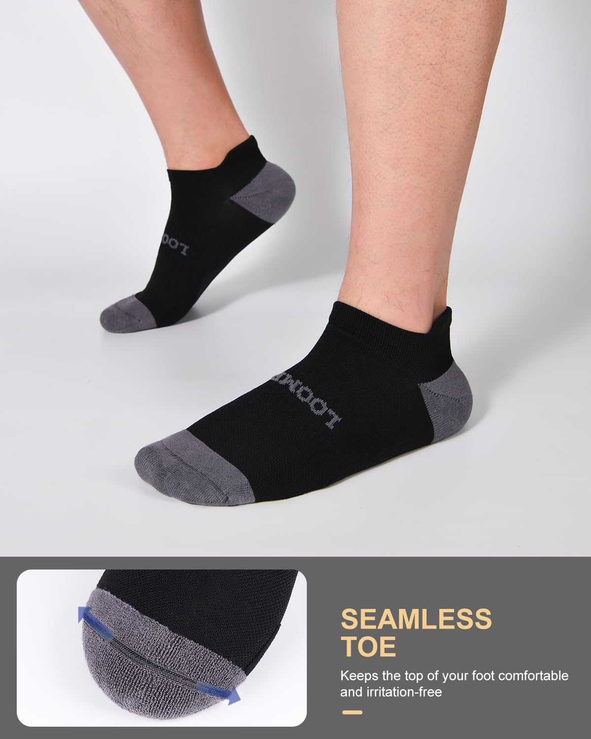 3-5 Pairs Athletic & Casual Breathable Ankle Socks with Comfort Padding and Enhanced Arch Support, Moisture-Wicking - Image 5