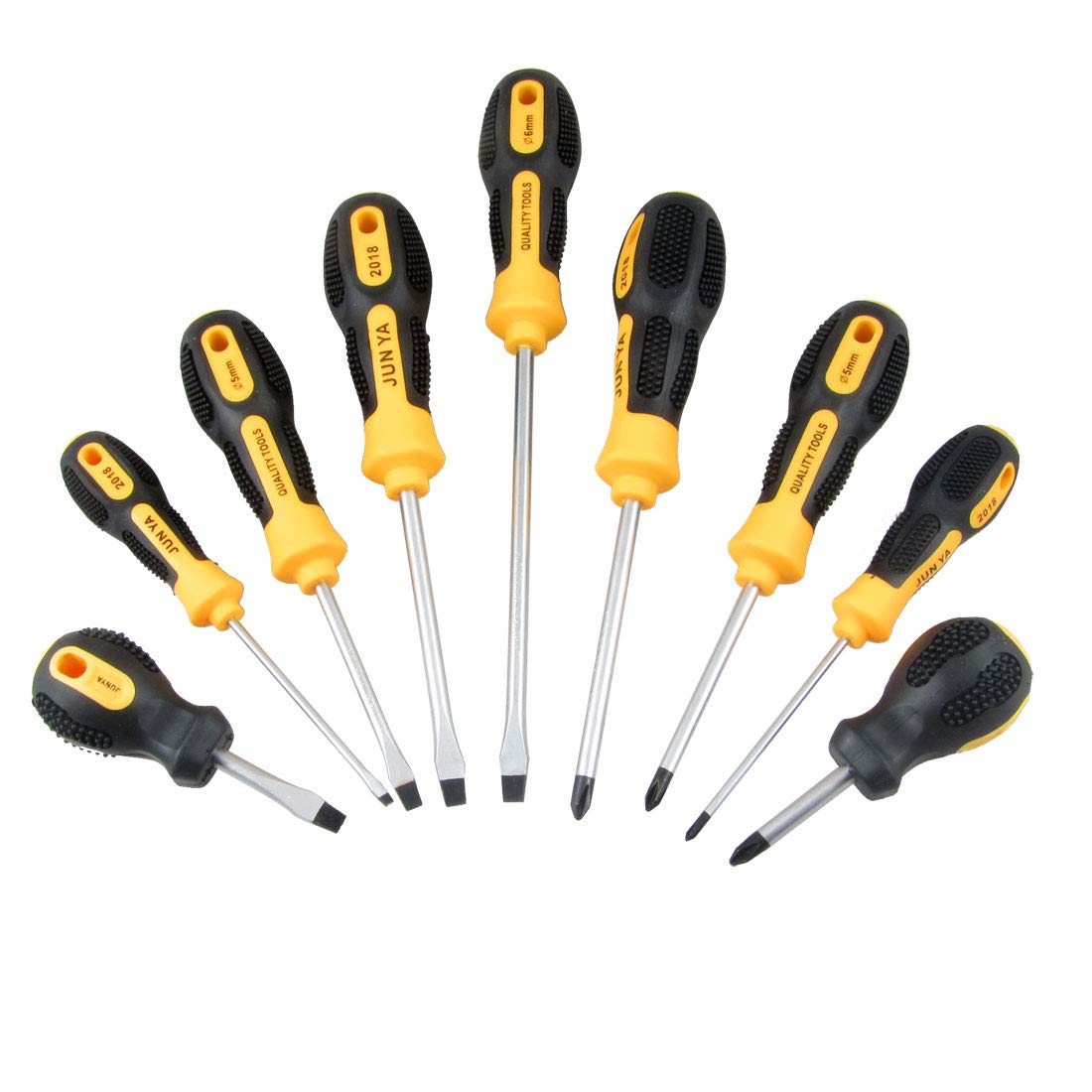 Aexit Set assortito di cacciavite con taglio a croce Phillips 9 in 1 giallo ner-o (63c7b0034030c7a1ac75b1a06e6a7481)