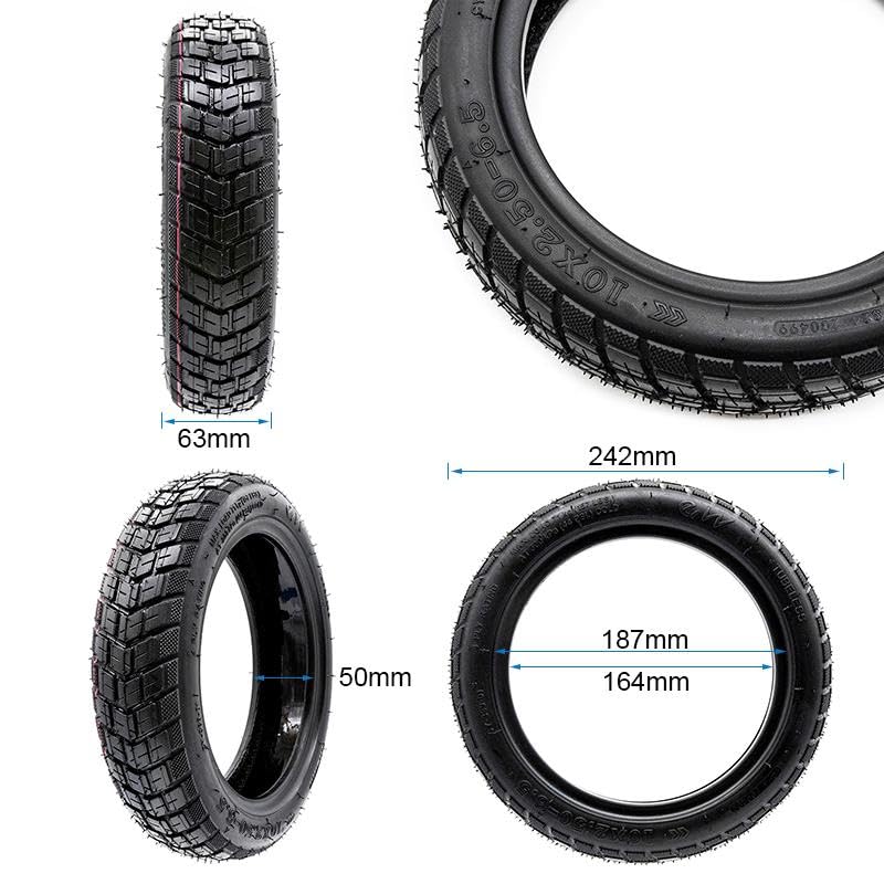 Mobile TM Compatible avec Pneu Trottinette Électrique Tubeless Offroad 10X2,50-6,5 - GEL -