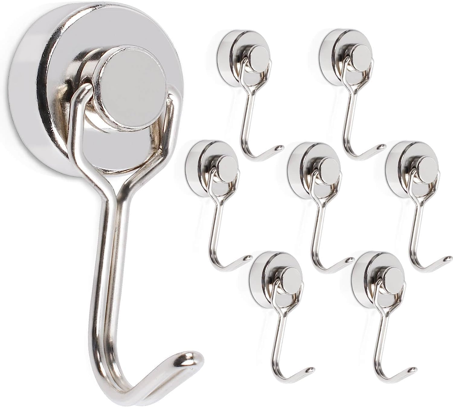 MIN CI 8pcs Hooks Metal Mini Hooks 16mm Diameter