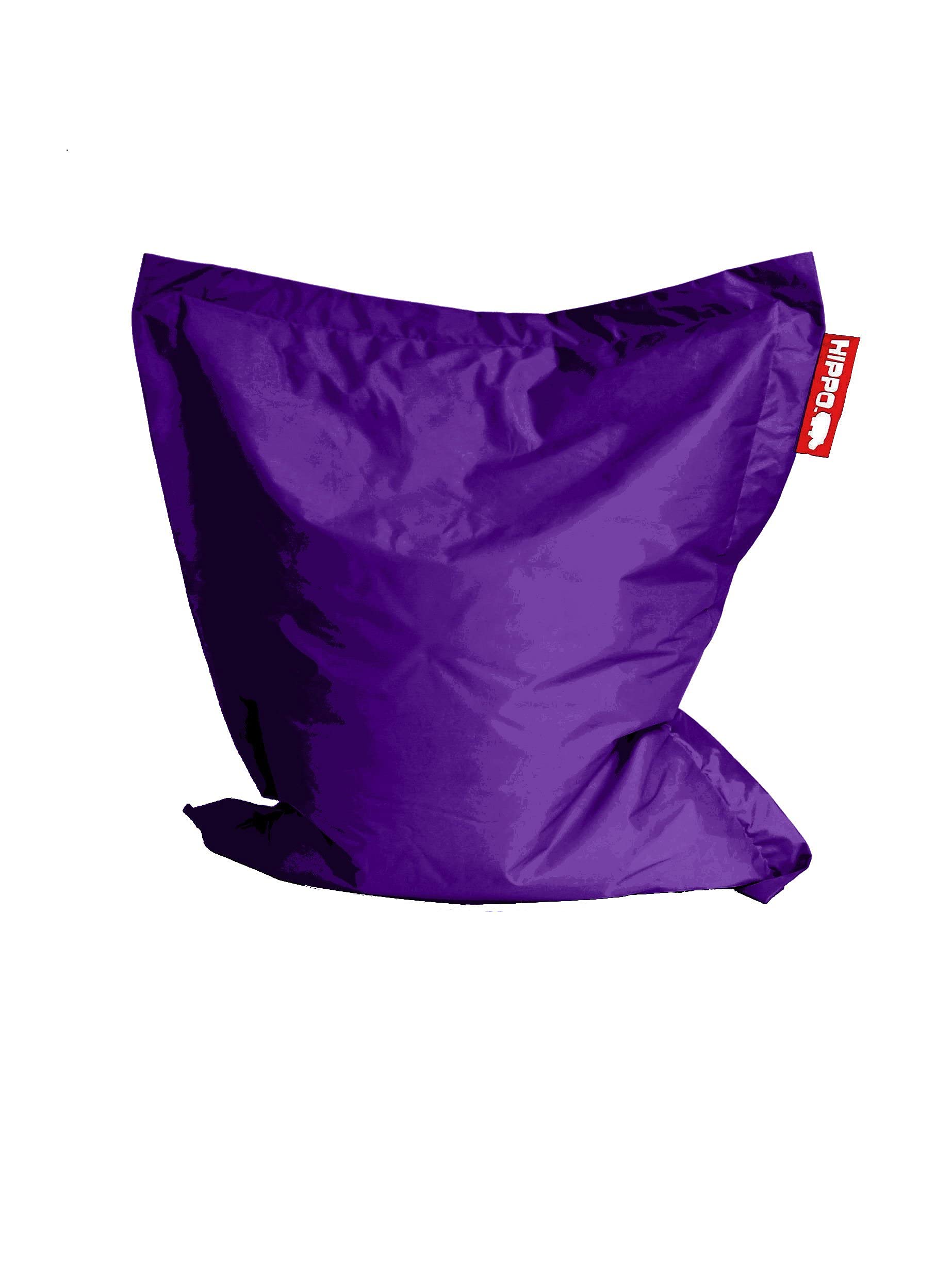 Hippo Safari Extra Large Purple Water Resistant Filled Bean Bag Lounger Gaming Chair