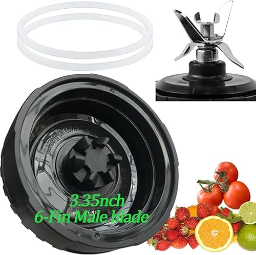 Actualización Piezas de repuesto de cuchilla mezcladora macho de 6 aletas para licuadora Nutri Ninja BL660 BL770 BL780 BL740, etc. (hoja pequeña de disponible en Yaxa Colombia