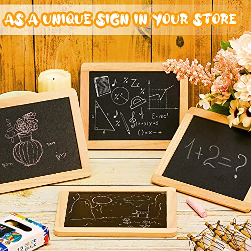 Small Slate Chalkboard Mini Chalk Board Small Chalkboard With Frames Mini Chalkboard Signs School Supplies For Classroom Party Home Office Wedding Birthday Decoration, 5 X 4 Inch (24 Pcs) #TOP6