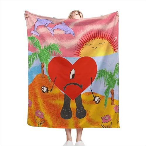 Bad Cute Bunny - Manta ultra suave acogedora y de lujo Depues de la Playa