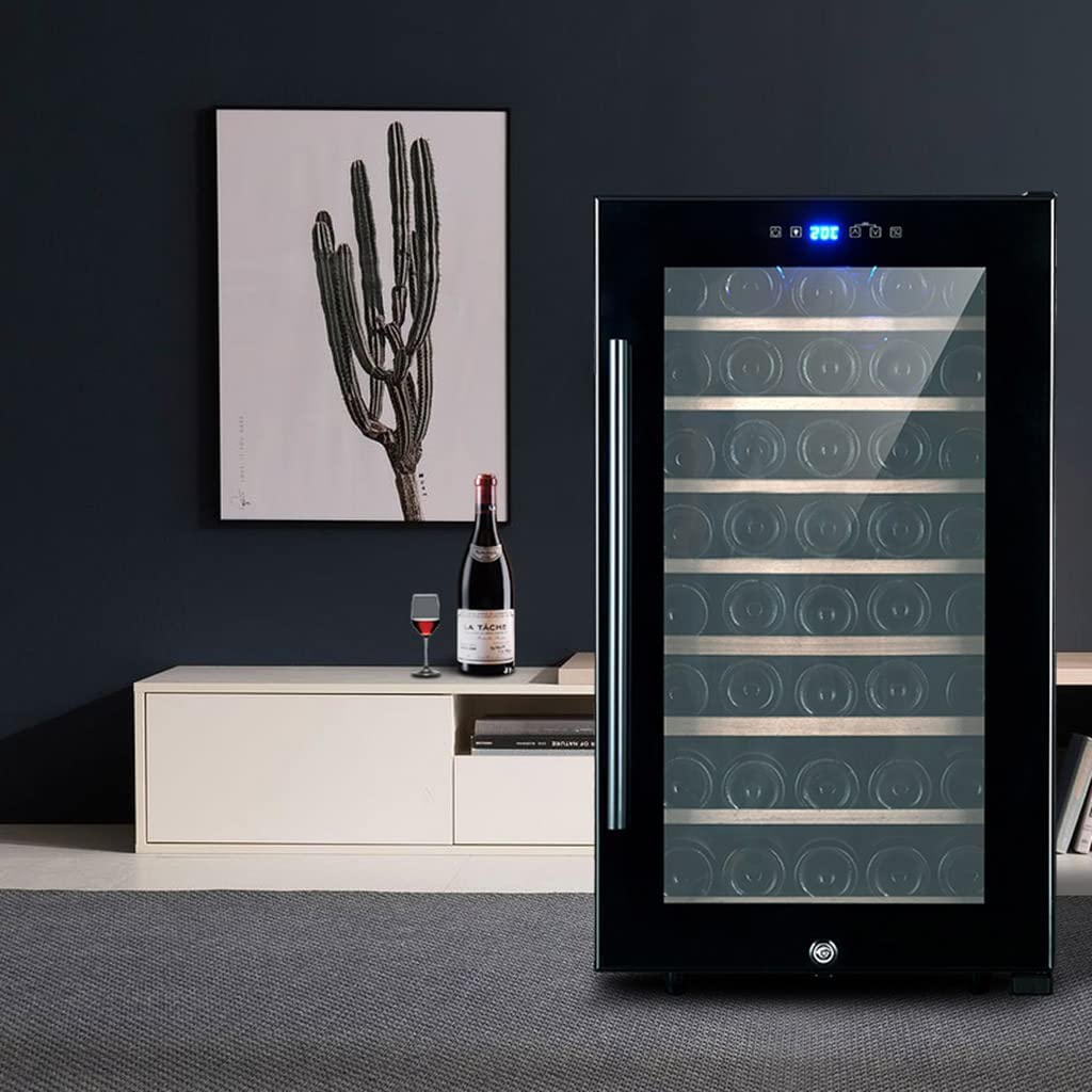 LJLZXPBUS Wine Cooler Constant Temperature Mini Smart ice bar Compressor Refrigerator can Hold 52 Bottles of red Wine on Fridge.com