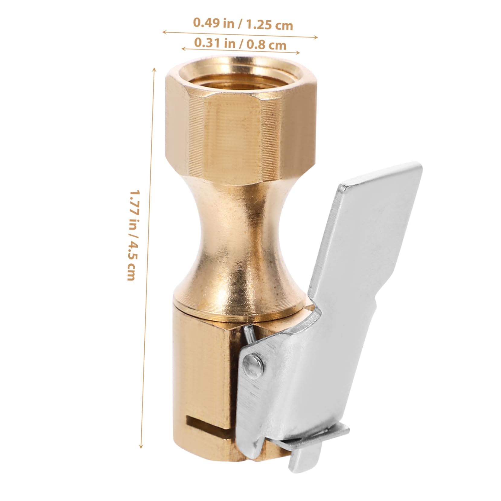 PRETYZOOM Self-Locking Tire Inflator Chuck Valve Air Chuck for Car Tire Inflator