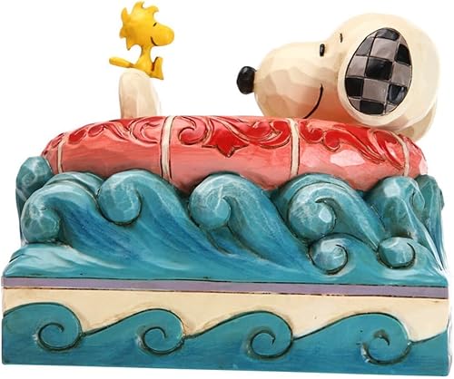 Miniatura 3 de Enesco Peanuts by Jim Shore Snoopy and Woodstock - Figura flotante de 4 pulgadas, multicolor