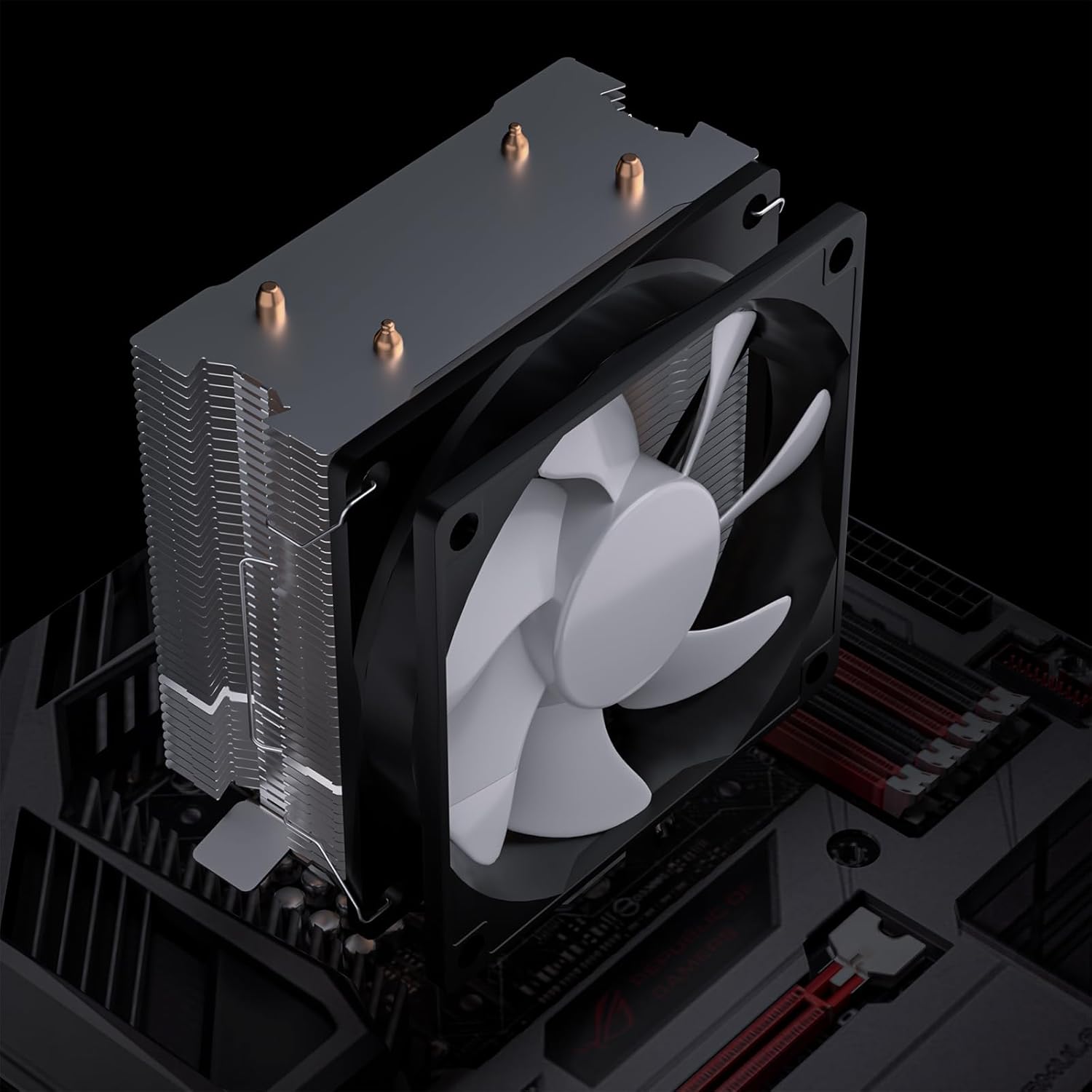 Fin CPU PWM Fan, CPU Cooler LED RGB Fan for Intel LGA115X/1366 (1000-2200RPM, Fixed Color, C Series)