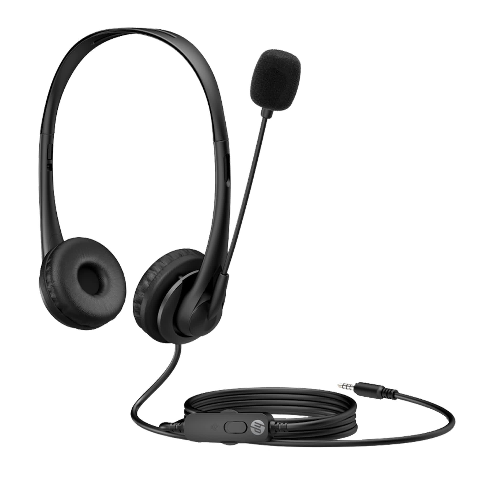 Hp Stereo 3.5Mm G2 Wired Over Ear Headphones with Vegan Leather Earcups, with Mic, Volume Control and Mute Button (428H6Aa, Black) (B09GFKS743) Amazon Price History, Amazon Price Tracker