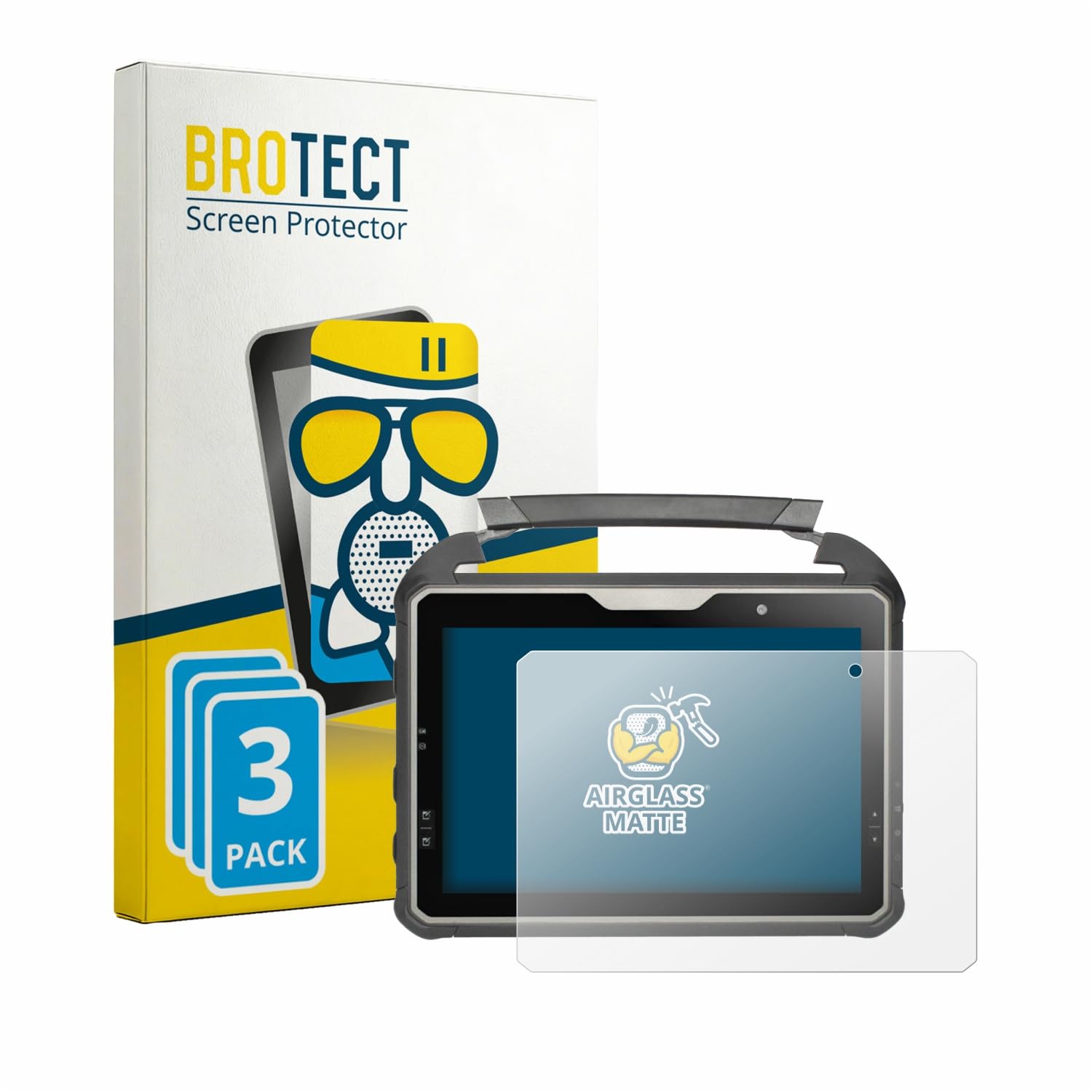 brotect Pellicola Vetro Opaca per DT Research DT302RP (3 Pezzi) Protezione Schermo [Anti-Riflesso, Durezza 9H]