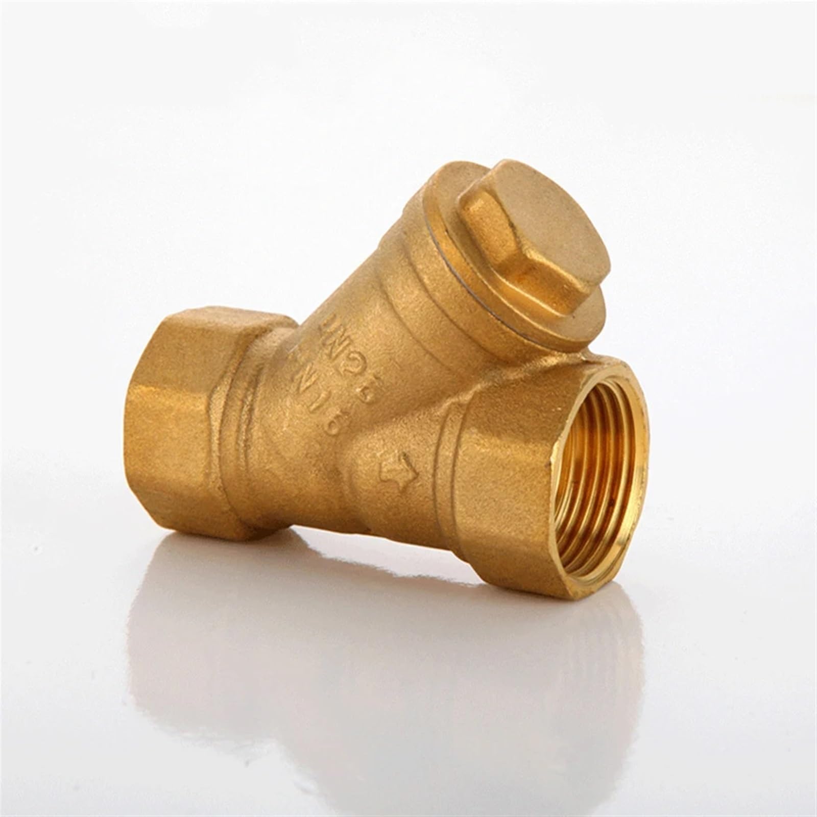 1/2 "3/4" 1 "Filettatura Femmina a Forma di Y in Ottone Addensato Filtro con connettore for Tubi Riscaldamento della Pompa Booster(No Switch,0.5 inch)