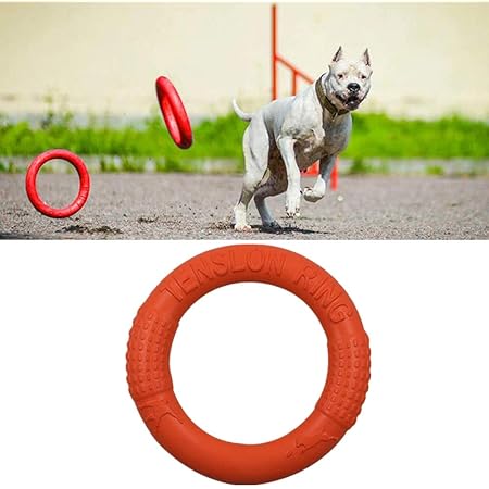Amazon Kingsie 犬用噛おもちゃ 投げるおもちゃ Eva デンタル玩具 ドーナツ型 小型犬 ストレス解消 訓練用 ペットおもちゃ オレンジ Kingsie 投げるおもちゃ 通販