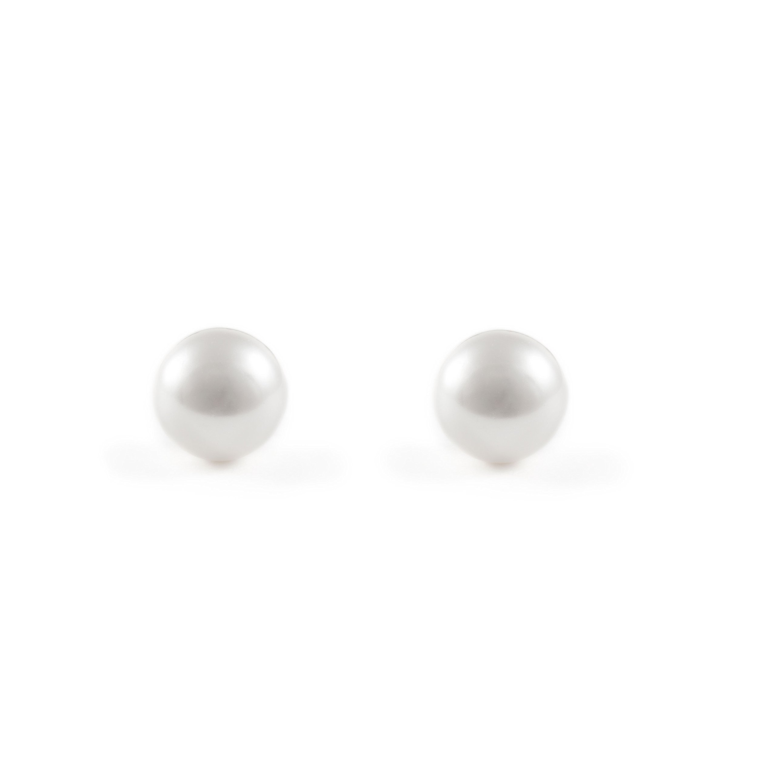 Orecchini pendenti in argento sterling con fiore di perle