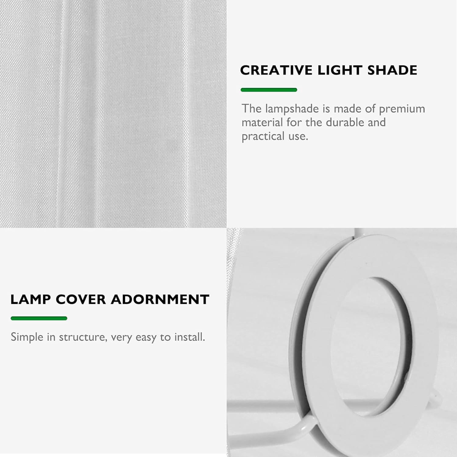 Beaupretty 1pc Cloth Craft Floor Lamp Shade Cover Detachable Design for Compatible Table Bedside and Floor Lamps Simple Structure Easy to Install