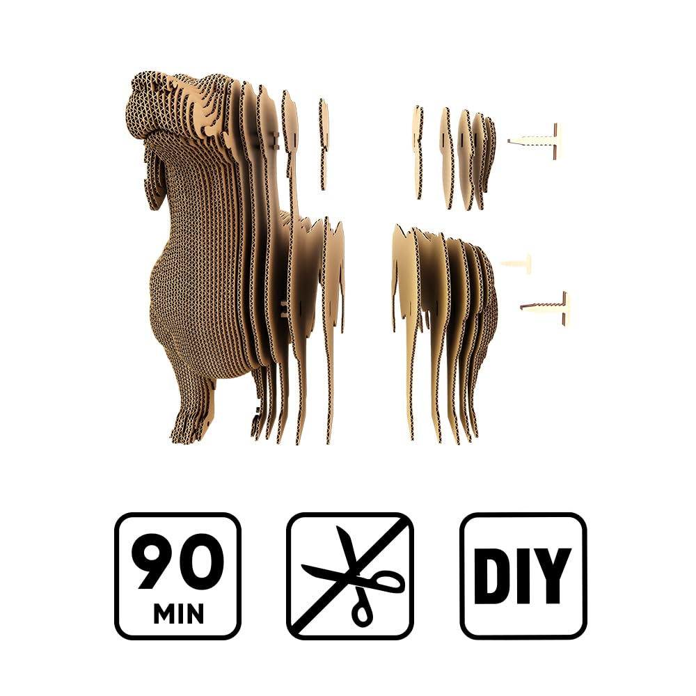 Perro Salchicha Puzzle 3D de Cartón – Maqueta para Montar