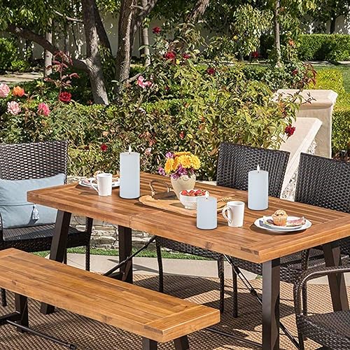 Image of Wondise IP65 Outdoor Waterproof Flameless Candles with Remote & Timer | Battery Operated LED Candles with 3D Wick White Plastic Pillar Candles for Outdoor Decoration Set of 3(D3 x H4 /5 /6 Inch)