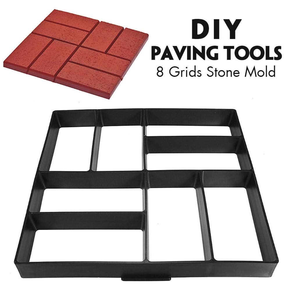 DIY plastikowa forma do kostki brukowej do dekoracji ogrodu beton kamień cementowy cegła formy chodnikowe model do płyt chodnikowych (kolor: B)