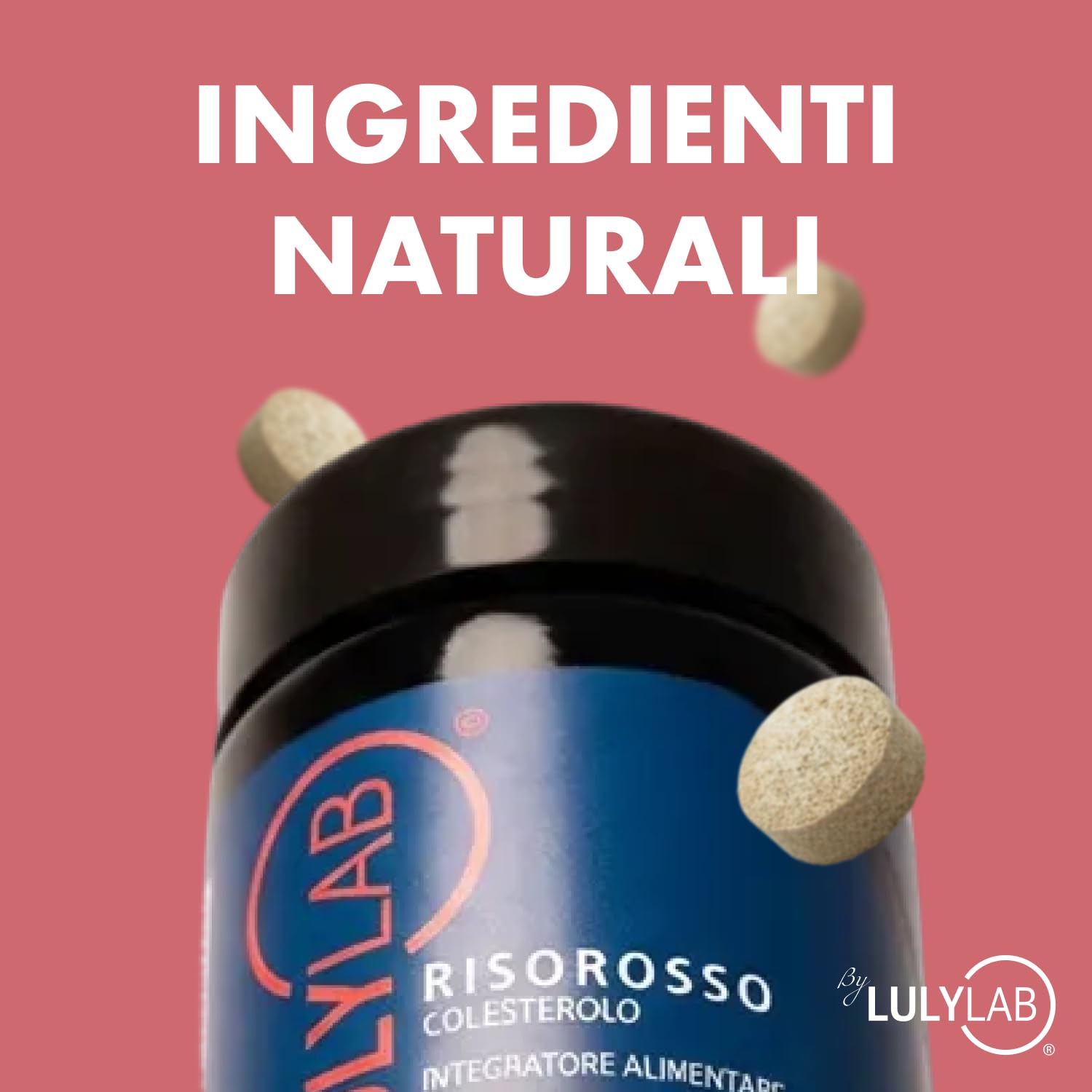 Riso Rosso Fermentato 90 Compresse, Integratore per il Benessere Cardiovascolare e Colesterolo con Coenzima Q10, Monacoline 2,5 Mg e Policosanoli, Equilibrio Lipidico