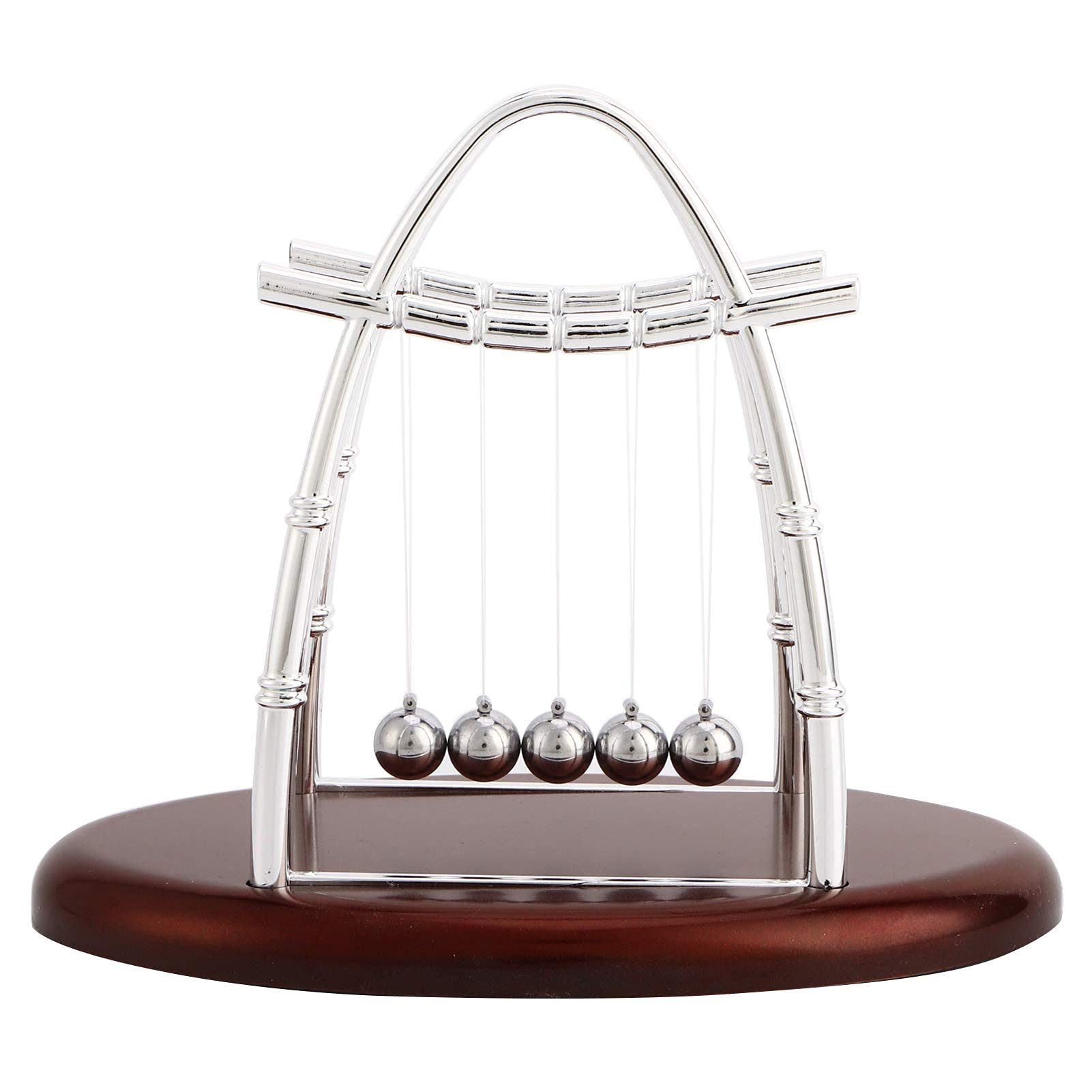 eWINNER Newton's Cradle Balance Balls, Desk Office Decorations wBalance Balls Fun Science Physics Gadget Desktop Decoration Kinetic Motion Calm Down for Office Bedroom Living Room