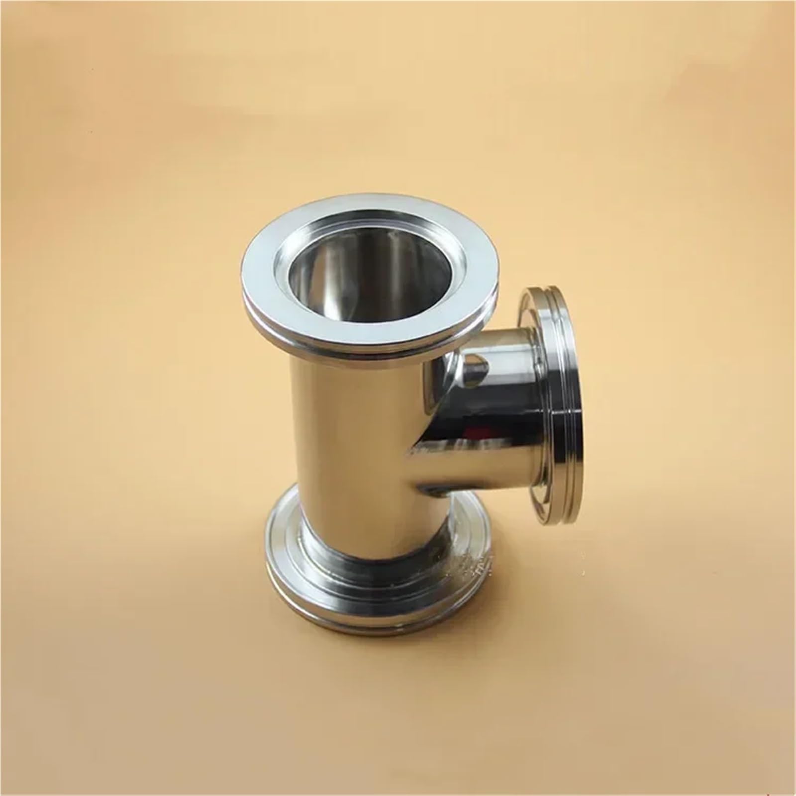 Vakuum Flansch ISO63-ISO160 T-Form, T-Form, Dichtungsadapter aus Edelstahl Typ T, Muffe mit drei Clips gleichen Durchmessers, Vakuumschlauchdichtung (ISO160)
