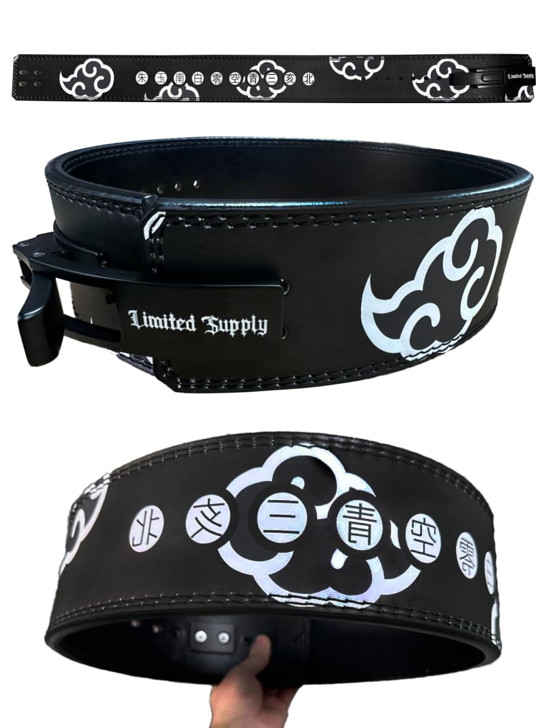 Anime Lever Belt - Weight Lifting Belt, Heavy Duty Powerlifting Weightlifting Gym Belt for Deadlifts Squats Back Support, BCD