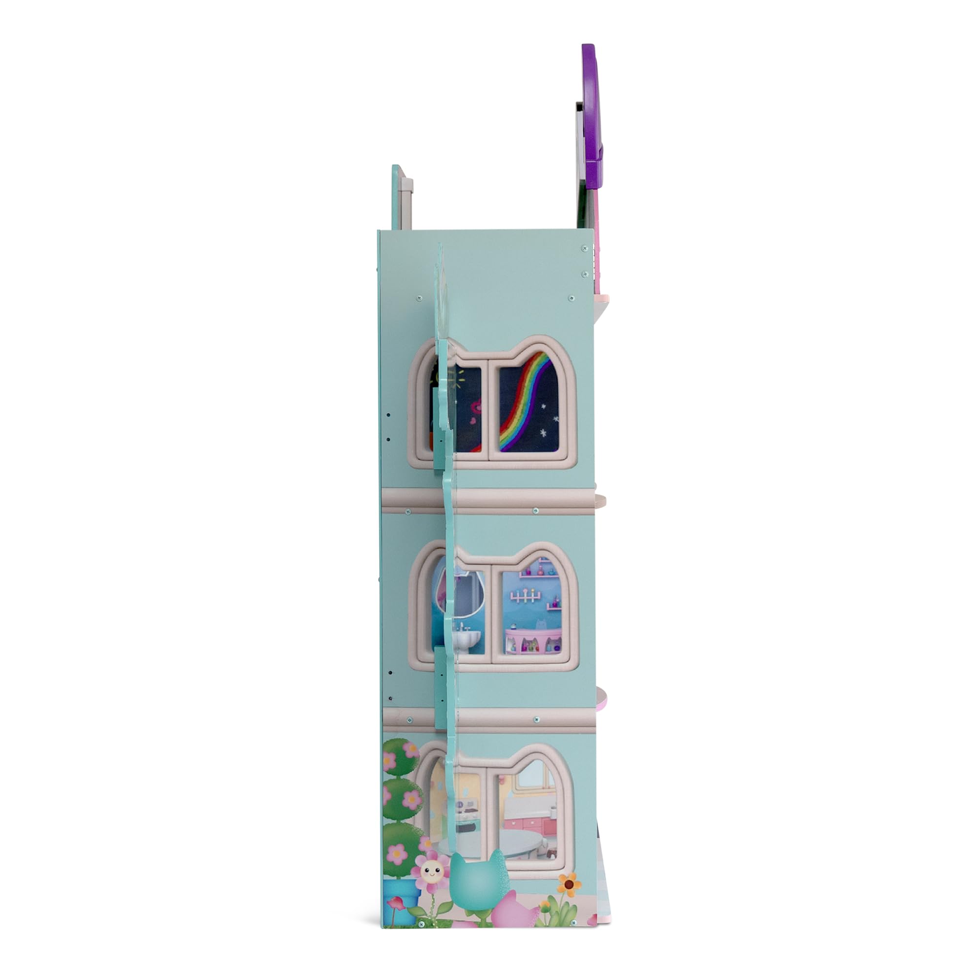 Gabby’s Dollhouse Purrfect Playhouse by Delta Children – Features Sounds & Light Up Ears - Includes 20 Accessories - Fits 8-inch Dolls - Pretend Play Dream Gift for Ages 3