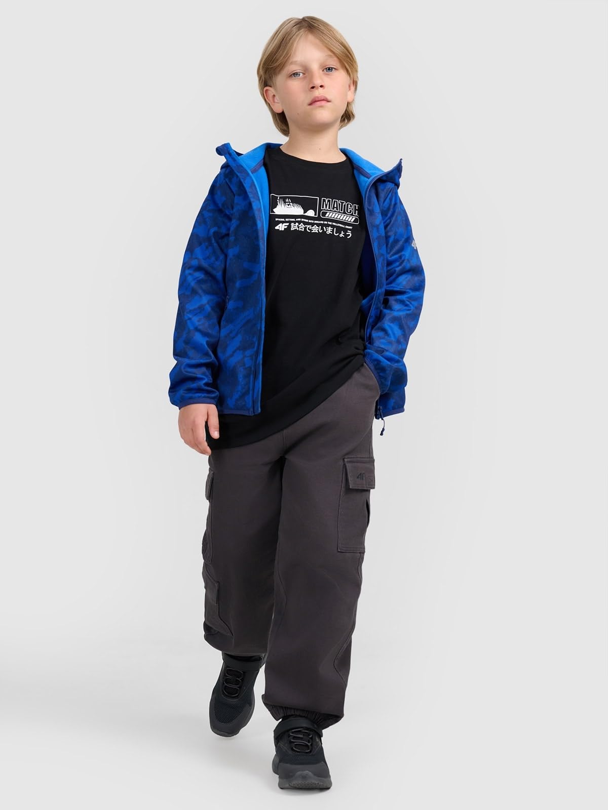 4F Kurtka softshell wiatroodporna membrana 5000 chłopięca