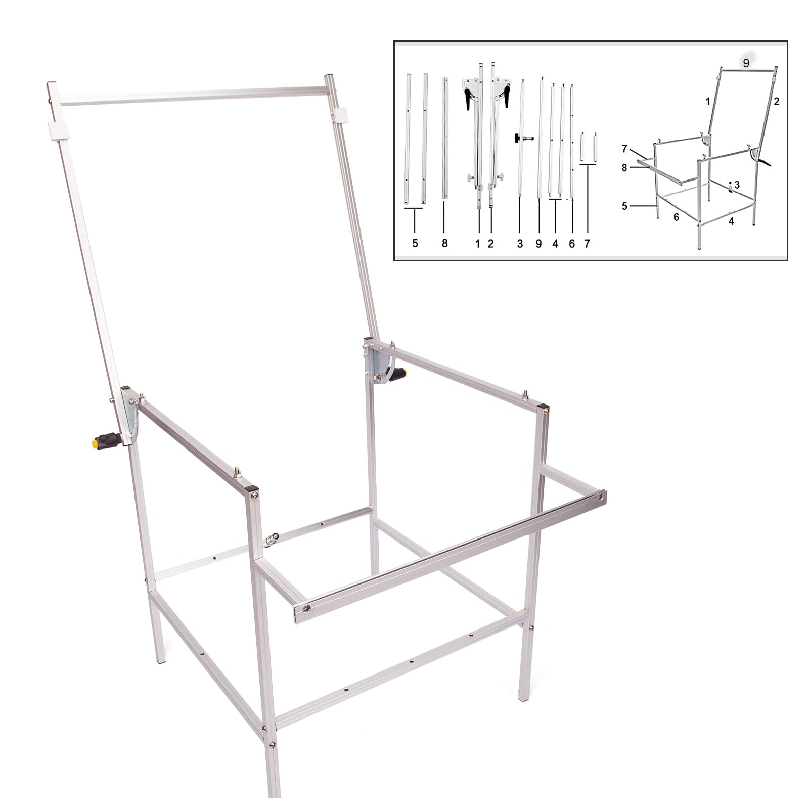 Tavolo da Tiro Fotografico con 3 Fondali in PVC, 60 x 130 cm Still Life Shooting Background Stand, Pieghevole e Portatile per e-commerce Prodotto Foto e Visualizzazione del Prodotto