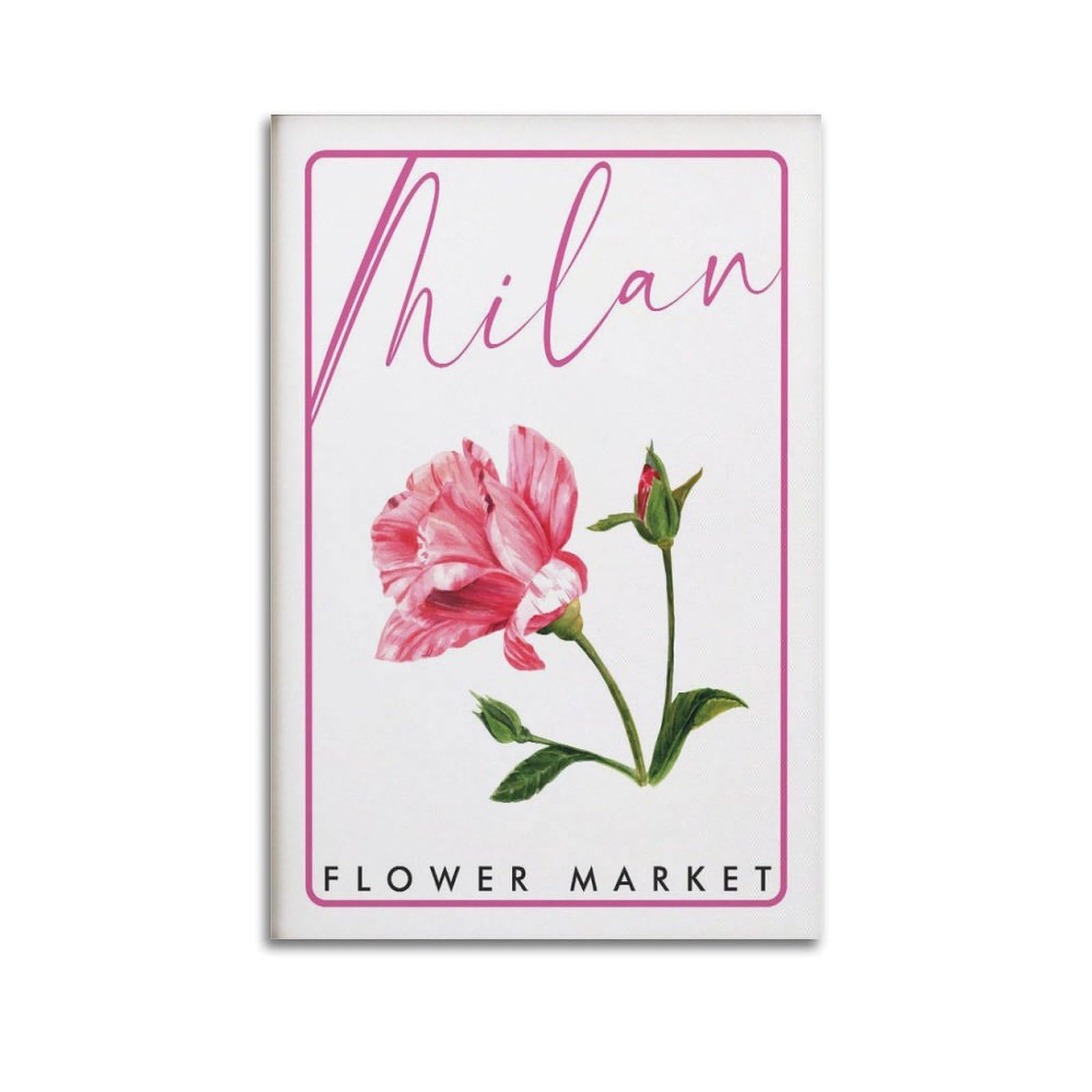 xiaoxiaoshen Milan Flower Market Botanical Canvas Poster Wall Art Prints Room Aesthetic Murals Bedroom And Living Decorations 24x36inch(60x90cm)