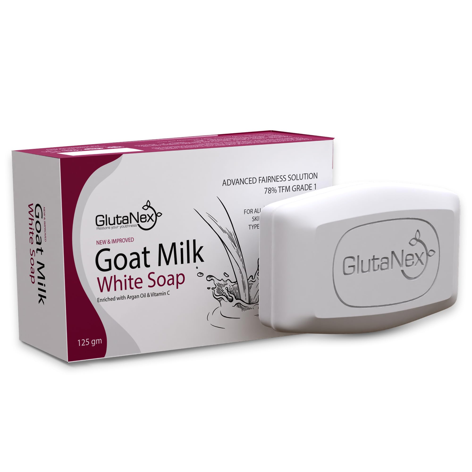 GlutanexGoat Milk Advanced Fairness Solution Soap (1)