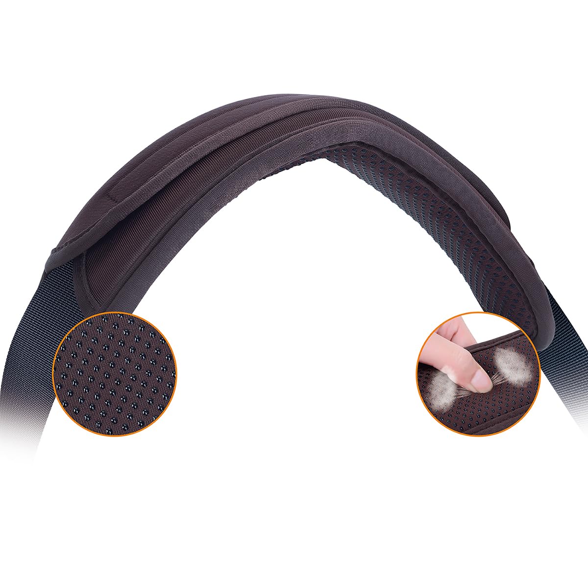 UOZL Universal Shoulder Pad for Bags Non-Slip Thick Enhance The Comfort and Stability of Shoulder Bags, Messenger Bags, Backpacks and Belts - Perfect