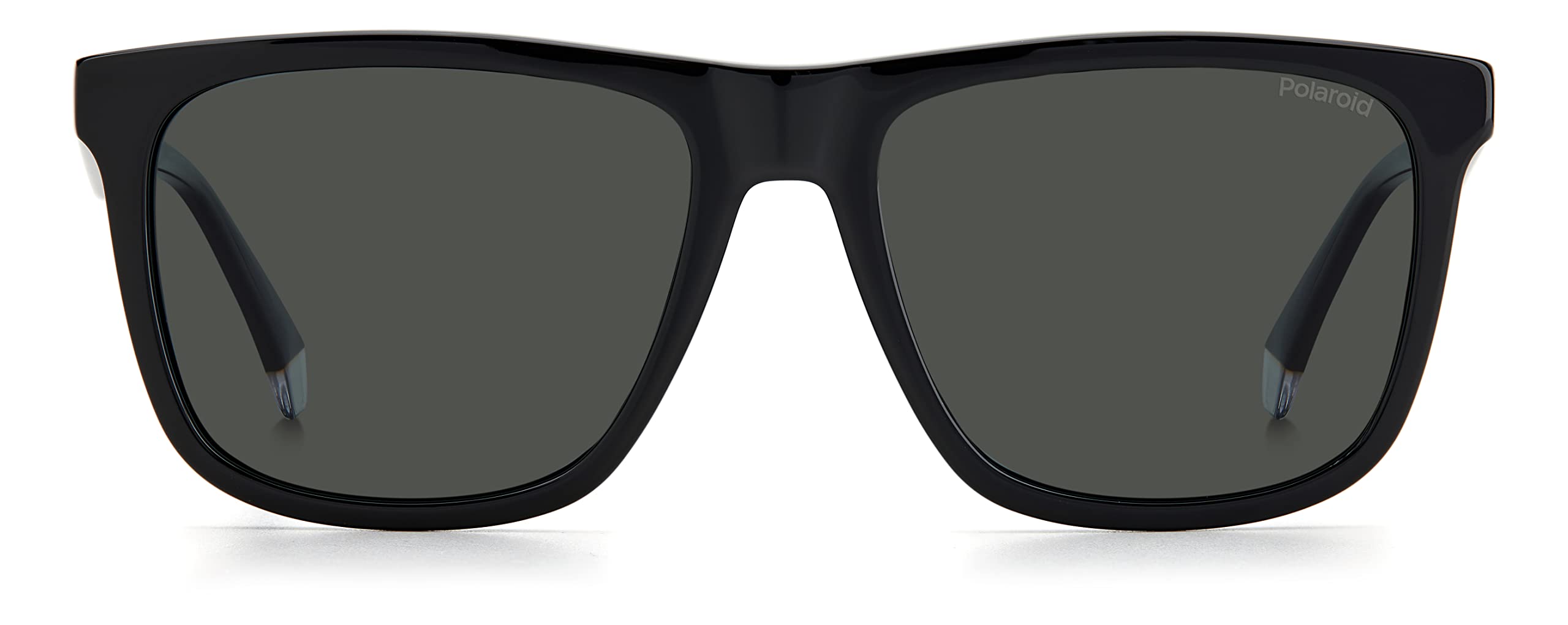Polaroid Black Square Grey Polarized Sunglasses