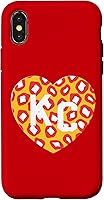 Vista 5 de KC Heart Red/Yellow Animal Print Kansas City Hearts Kc Heart Case for iPhone 16