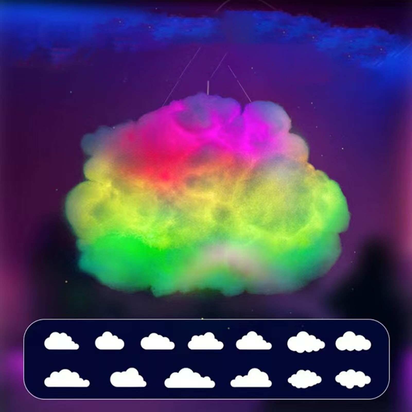 a per Parete Illuminazione a Multicolore con Sincronizzazione Musicale USB