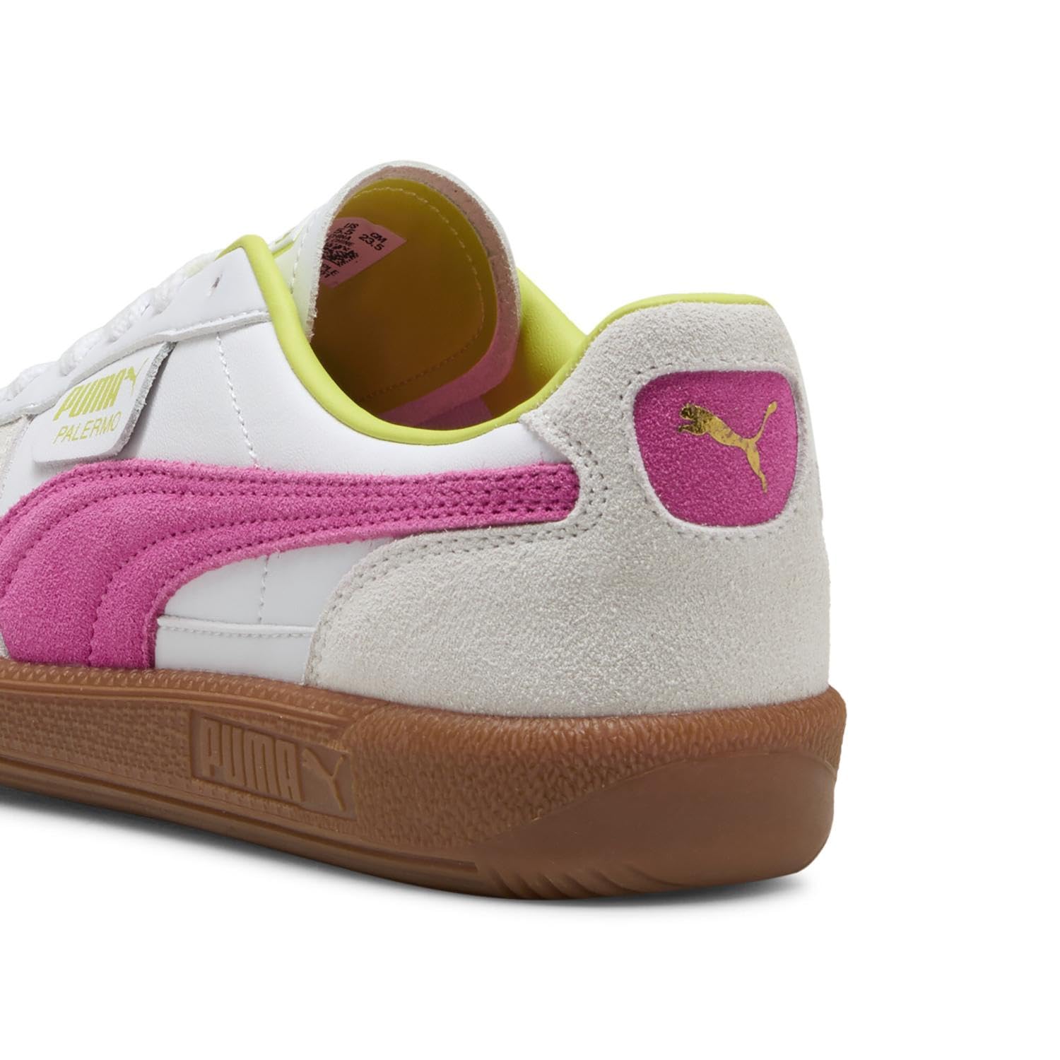 PUMA (Palermo LTH 396464) Męskie Palermo LTH 396464, 25 Jesień Zima Kolor PUMA Biały/Fluoro Różowy (25), 39 EU