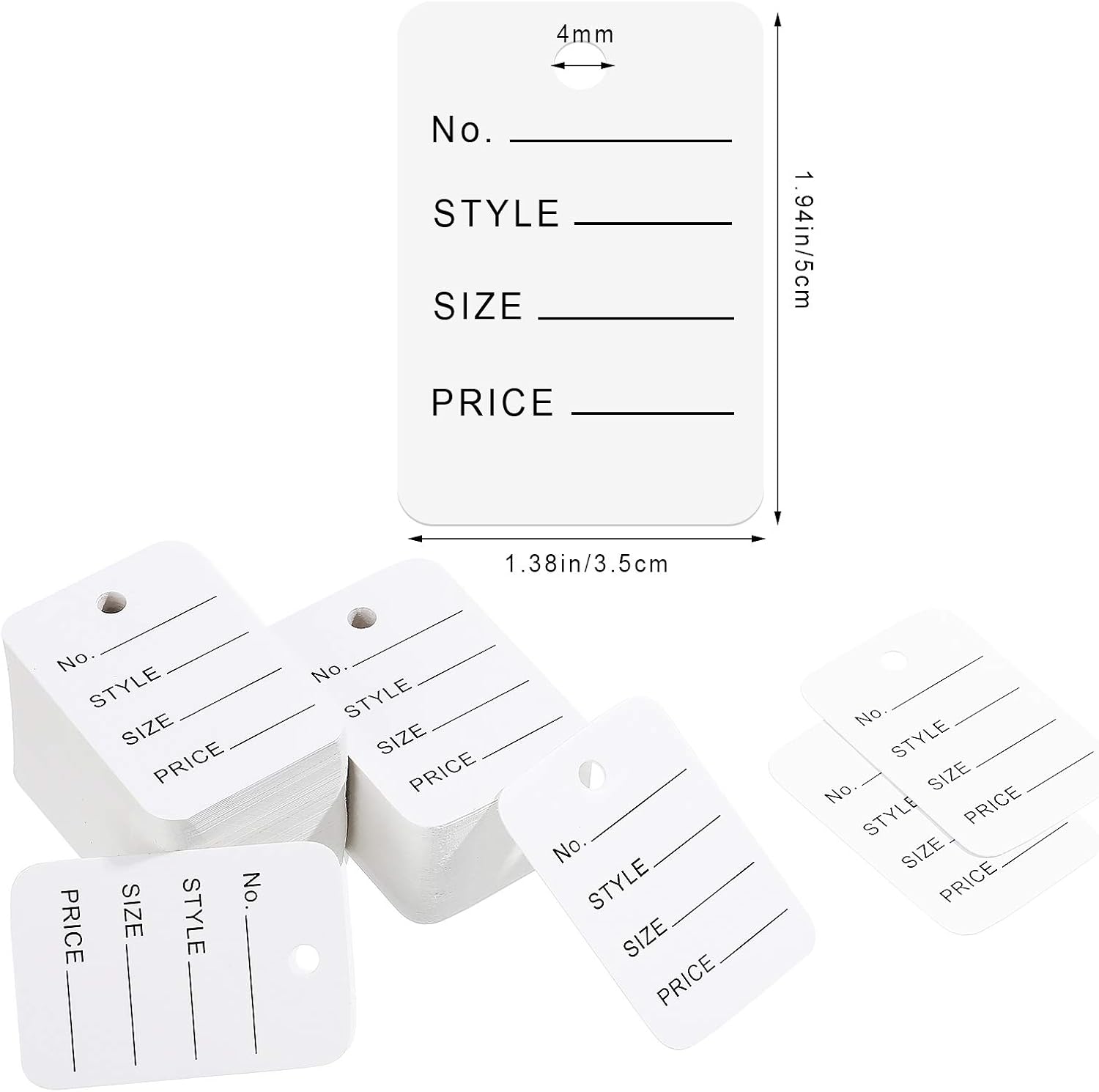 2006 Pieces Clothes Tagging Applicator Gun Set, Including Garment Price Tag Attacher with 5 Steel Needles 500 Clothing Labels and 1500 Barbs Fasteners for Fine Tagging Applications (Ordinary Style)