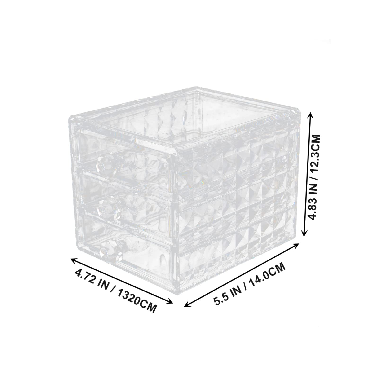 Zerodeko Caja Caja De Almacenamiento del Cajón Maletín De Maquillaje Organizador Maquillaje Cajones Organizador De Maquillaje Cajones Pinta Labios Acrílico Guantera Familiar