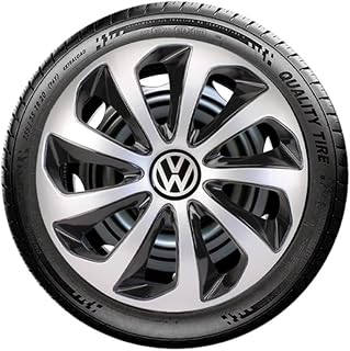 Jogo Calota Velox Aro 14 Prata/Preta VW Gol G6
