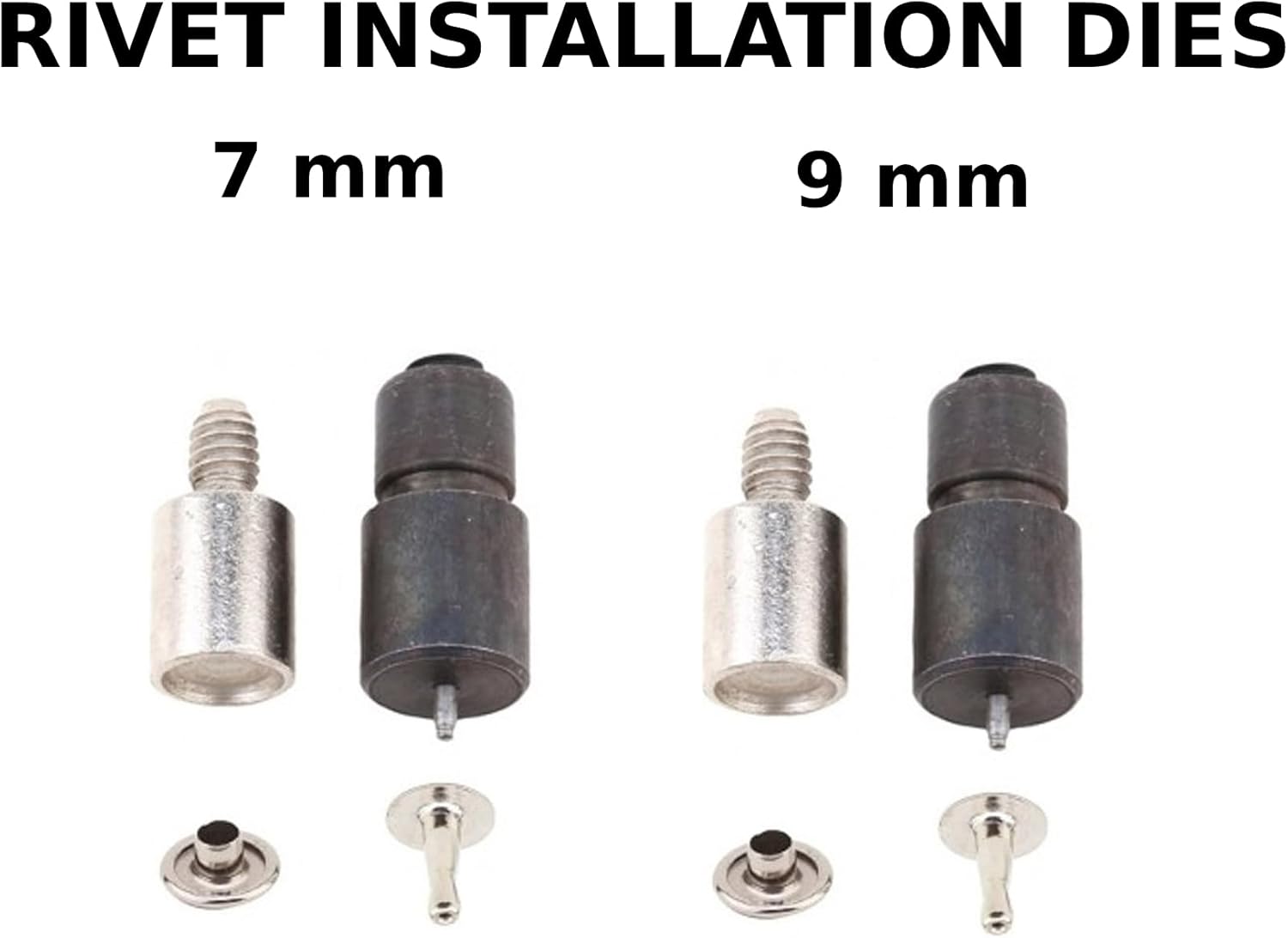 Hand Press Machine All in One Set for Install Rivets, Eyelets, Grommets, Snaps and Fabric Cover Buttons
