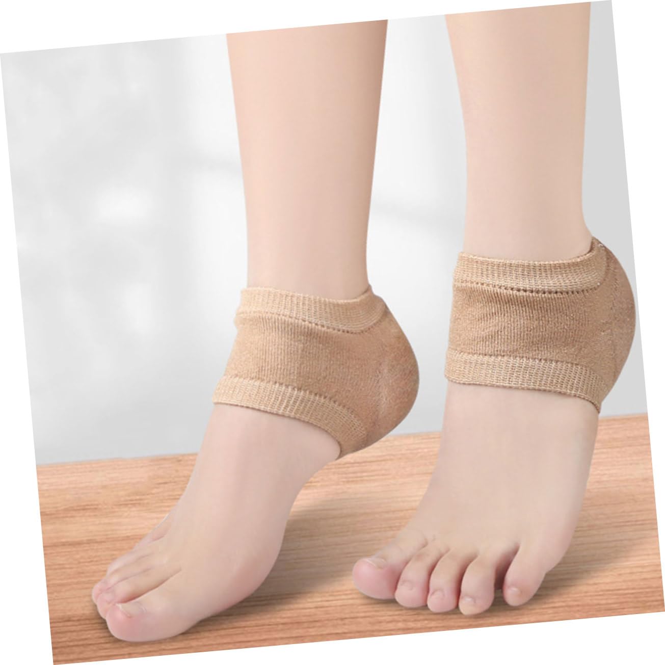 Ipetboom Elastic Heel Socks for Women Men Toeless Heel Covers Dry Cracked Foot Care Moisturizing Gel Comfortable Foot Sleeves