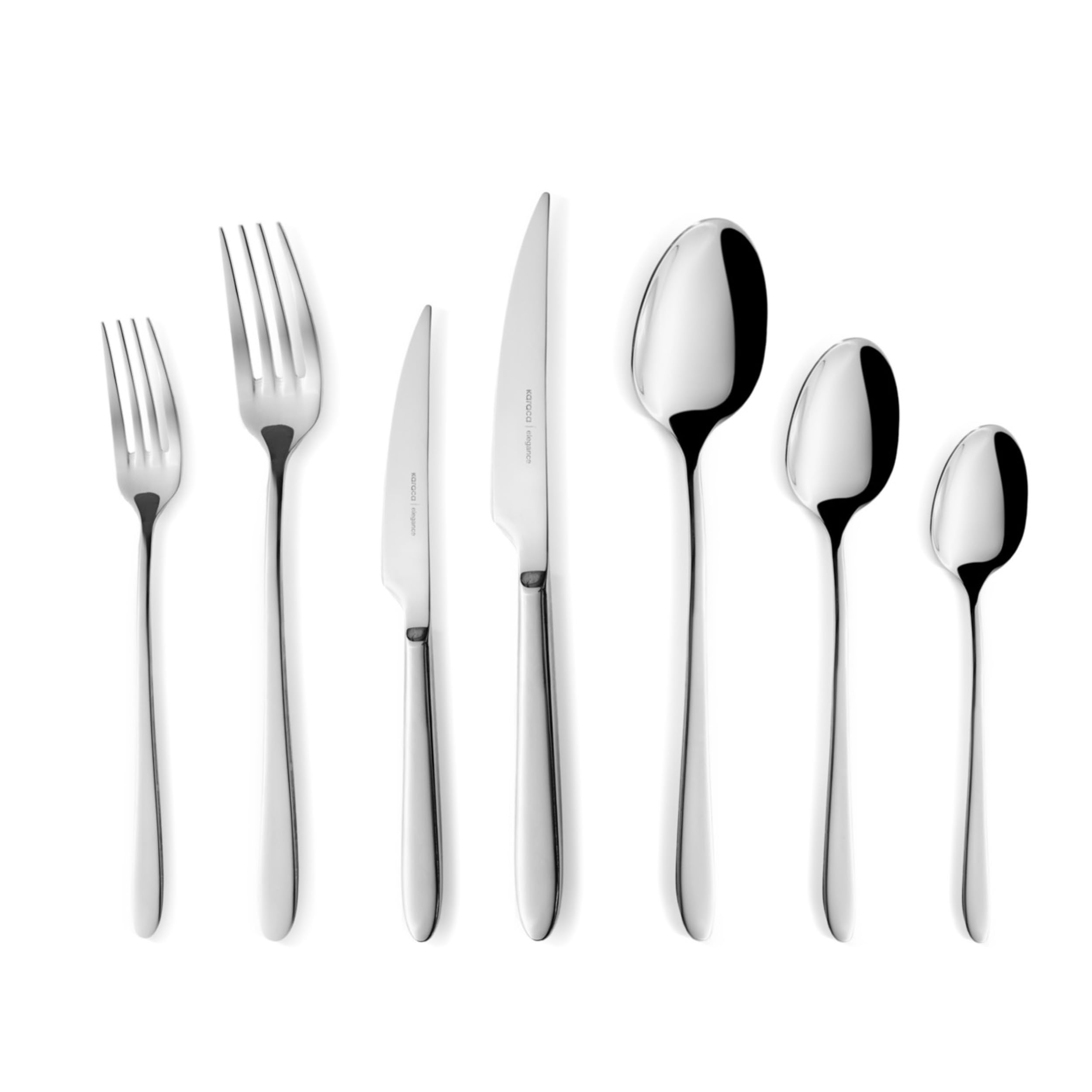 Set Posate Karaca Bellamy 84 Pezzi (12 Persone) - Acciaio Inox, Design Moderno E Igienico