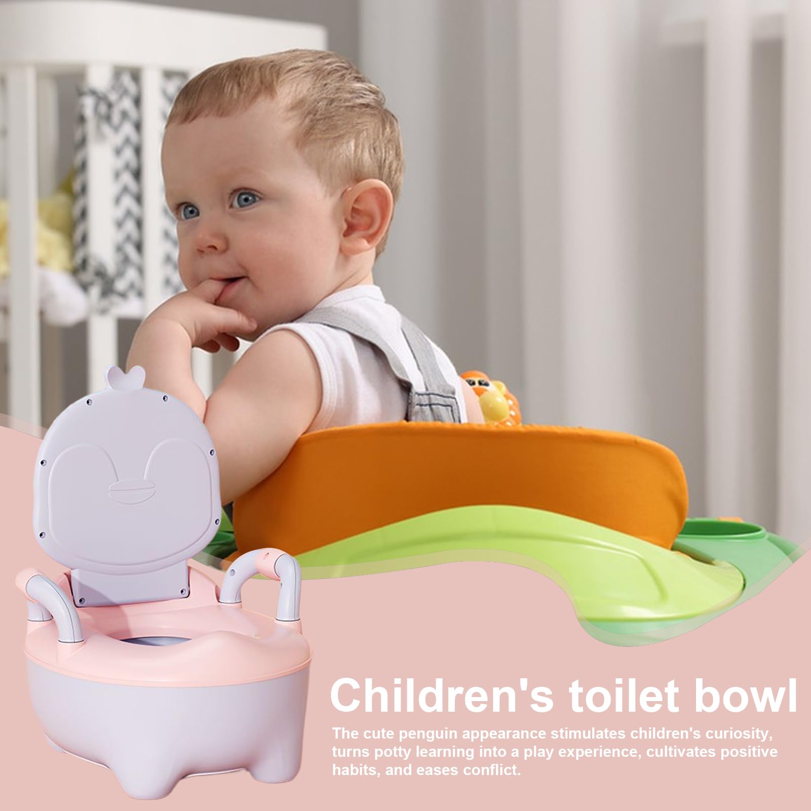 Seggiolino Vasino per Bambini Leggero Riutilizzabile Design Colorato con