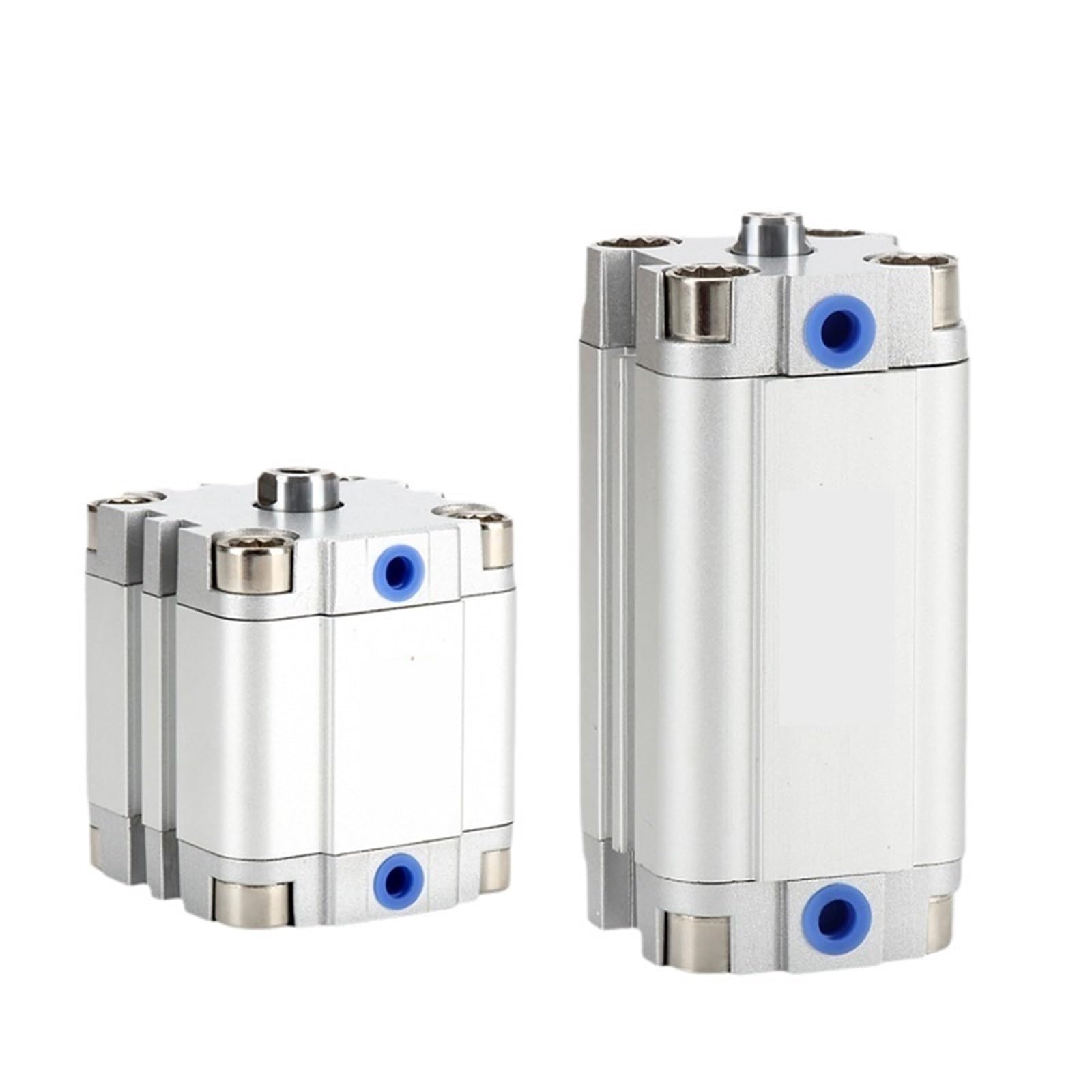 Cylindre compact ADVU63 pneumatique à amortissement élastique pour guidage précis