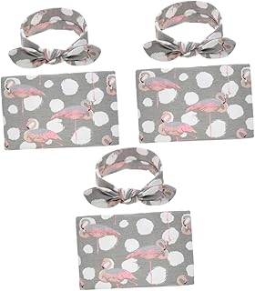 Toddmomy Conjunto De Bebê Recém-Nascido 3 Pçs Conjunto De Pano De Dormir Para Bebê Cobertor De Pano De Bebê Recém-Nascido Cobertor De Embrulho Toalha De Embrulho Pano De Embrulho Cobertor
