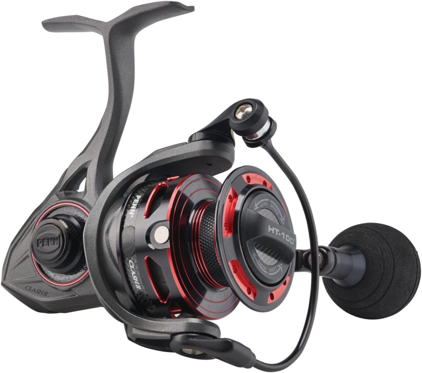 Penn Clash II Spinning Reel - Lightweight Saltwater Shore and Kayak Fishing Reel for Lure Fishing - Sea Fishing Reel for Bass, Pollack, Cod, Wrasse